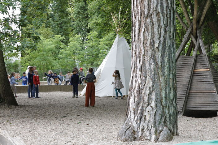 Pausenhof Tipis